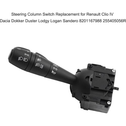 Steering Column Switch Left Turn Signal Switch Replacement for Renault Clio IV Dacia Dokker Duster Lodgy Logan Sandero