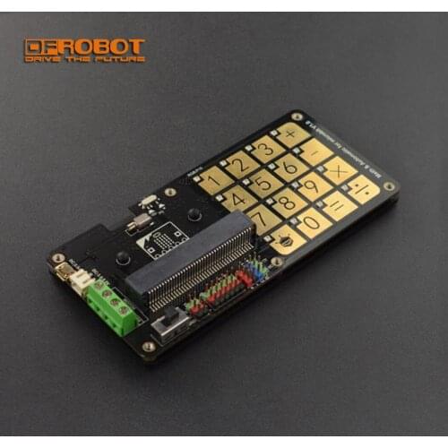 DFRobot Math Automatic expansion board for micro:bit with 16 programmable touch keys 2 motor IO I2C ports support Mind+ makecode