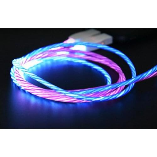 Luminous Anti-winding LED Fast Charging Micro USB Type-C Charger Data Cable For Apple/for Android/Type-C Interface Mobile Phone