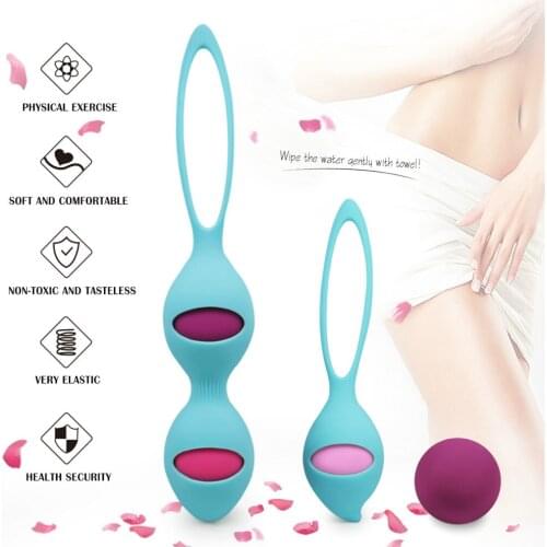 Vibrator Kegel Ball Smart Ball Safe Silicone Ben Wa Ball Vagina Tighten Exercise Machine Sex Toy for Women Vaginal Geisha Bal L1