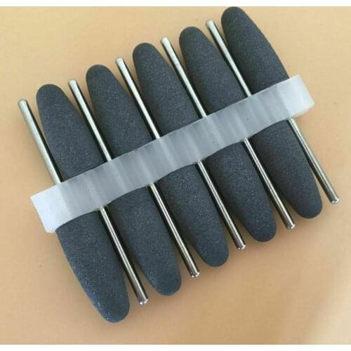 10x Dental SILICONE Rubber Polishers Diamond Polishing Burs 2.35mm Black 1024mm