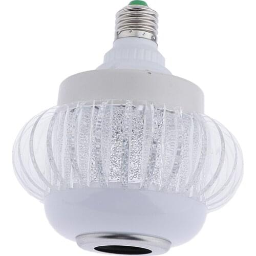 12W LED Wireless Music Light Bulb RGB E27 Lamp Bulit-in Speaker 7 Colors Changing & 4 Lighting Modes w/ Remote Control