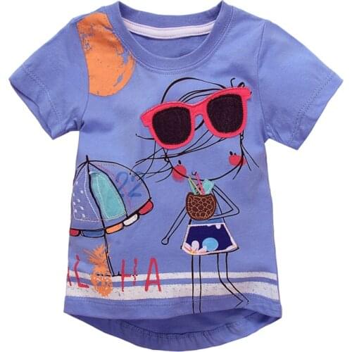 18 Months-6T Baby Boys Girls T-Shirt Summer Style Cotton Cartoon Short Sleeve T-Shirt Children Clothes Boy Girl Kids Tops Tees