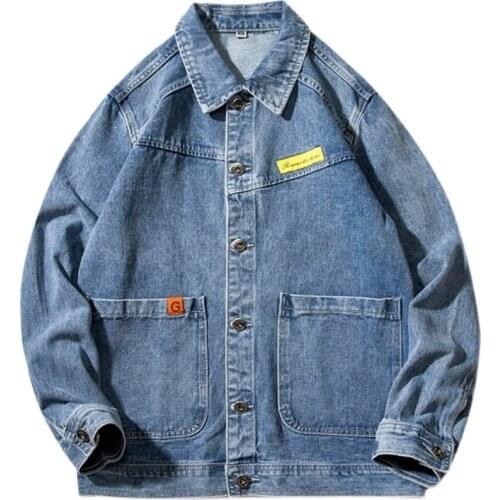 2020 new fashion hip-hop fall/winter arrow plus size fashionable denim jacket