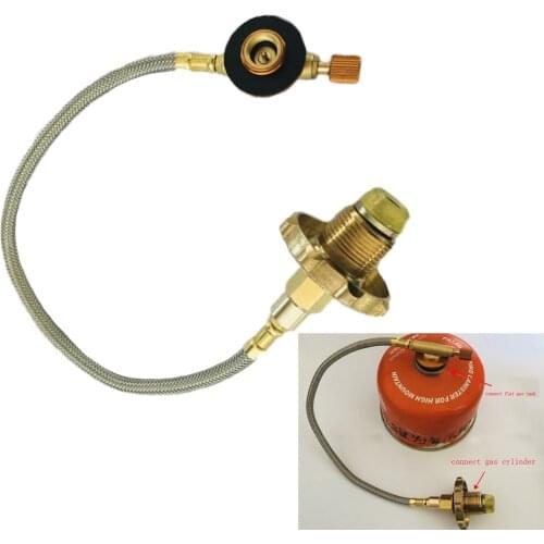 Camping Stove Use Gas Propane Refill Adapter Flat Tank Coupler Portable