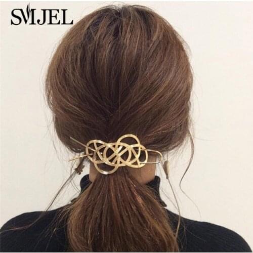 Hair Stick Original 2020 New Boho Hair Accessories Metal Gold Filled X Shaped Bun Holder Charming Vintage Bun Cage Hairpin