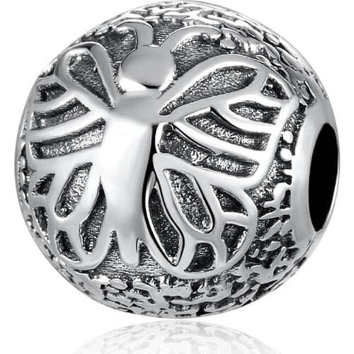 Authentic S925 Clip Charm fit Lady Bracelet Bangle Blooming Dahlia Twinkling Night Pave Stopper Bead