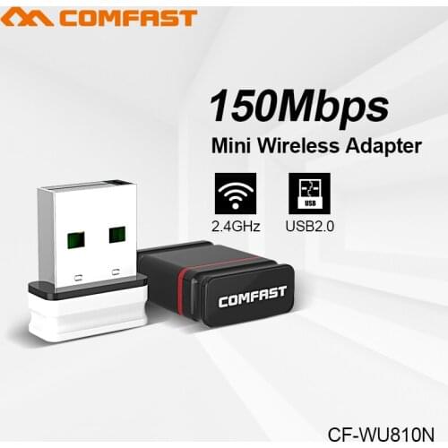 COMFAST 150Mbps MINI Wireless USB WiFi Adapter 2dBi Antenna Dongle 2.4GHz Network LAN Card 802.11b/g/n PC Receiver For MAC Linux