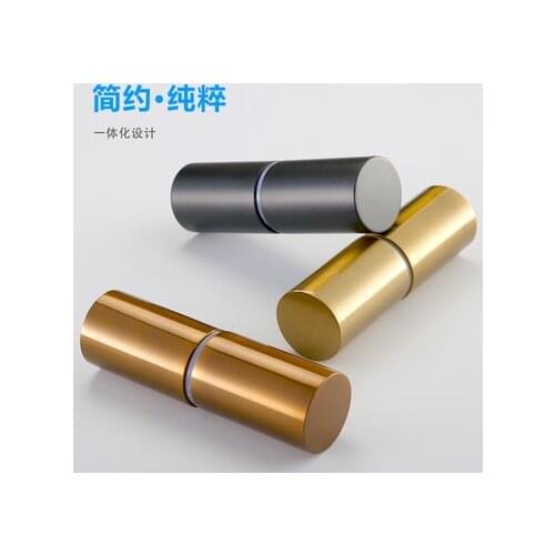 Stainless Steel Glass Door Bi-pass Finger Printless Barrel Knob Pull Handle Shower Bath Room Rose Gold Matte Black White