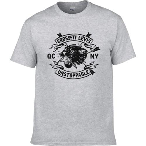 Crossfit T Shirt Cotton Vintage Graphic Hip Hop Fitness Mens T-Shirts Homme Cotton Humorous Streetwear Brand Tees