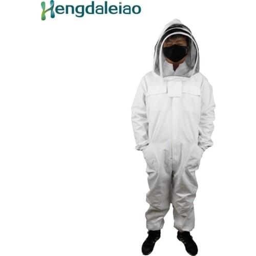 HDBS-005 High-quality Cotton Beekeeping Protective White Suit with Bracket for Beekeeper
