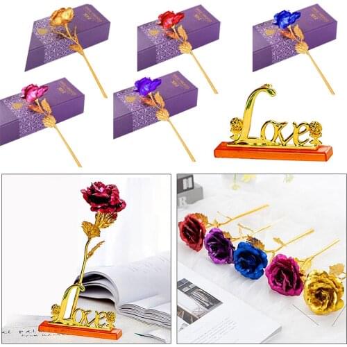 Forever Rose Artificial Dipped Flower Romatic Valentines Day Wedding Gift