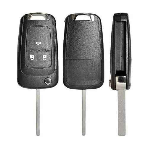 KEYECU 2PCS/Lot Good Quality Flip Remote Key Shell 2B/2+1B/3B/3+1B/4+1B for Chevrolet Opel HU100 No Logo
