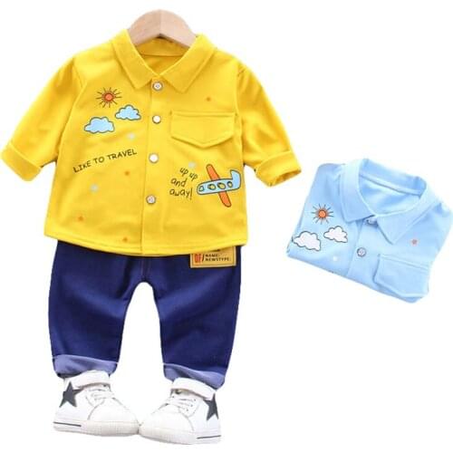Children Clothing Sets Spring Autumn Toddler Long-Sleeved Shirt + Pants Fashion 2-Piece Kids For Boys And Girls Clothes Suit
