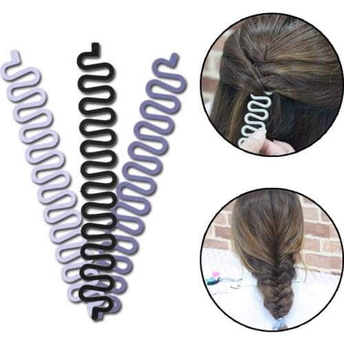 Hot Selling 1pc/bag Fishbone Wave Hair Braiding Tool Clip Centipede 6 Color To Selection For Women Girl Fine Jewelry Accessories