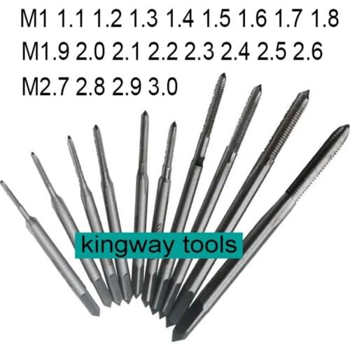 Good quality Hss machine tap, micro tap M0.8 M0.9 M1.0 M1.1 M1.2 M1.3 M1.4 M1.5 M1.6 M1.7 M1.8 M2 M2.2 M2.3 M2.5 M2.6 M2.9 M3