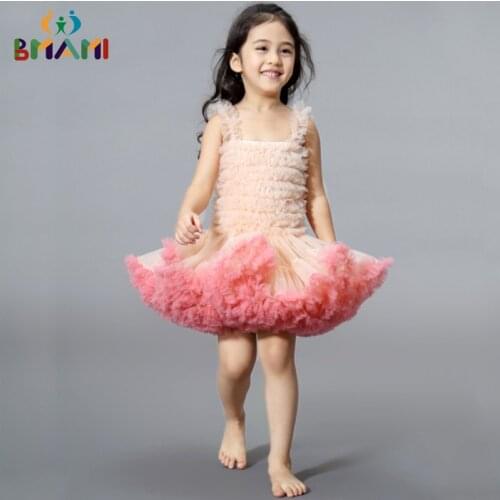 Fashion Girls Tutu Dress Baby Extra Fluffy Birthday Party Dress Cute Autumn Ball Gown Ruffled Bubble Dress Photography Dress