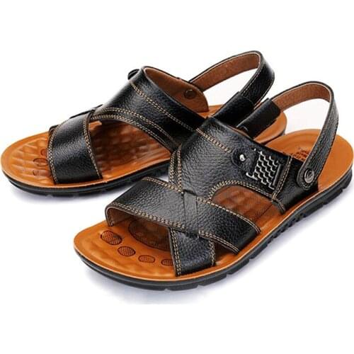 Mens casual sandals and slippers beach shoes mens Vietnamese sandals stall sandals summer H618