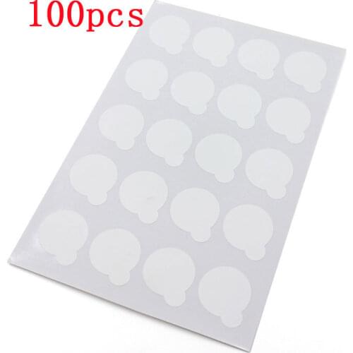 100pcs disposable Eyelash glue holder Pallet Eyelash Extension glue pads stand on eyelash jade stone small size 2.5cm
