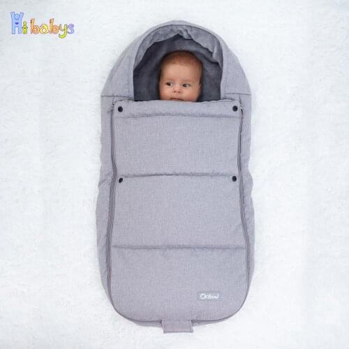 Outdoor Baby Sleeping Bag Winter Stroller Extract Envelope For Baby Thicken Warm Stroller Cocoon For Sleep In The Stroller