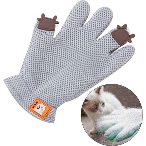 Pet Deshedding Brush Glove Dog Cat Grooming Glove Brush Comb Cat Hair Glove Dogs Bath Cleaning Supplies Animal Combs