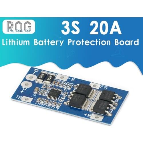 3S 20A 18650 Li-ion Lithium Battery Charger Protection Board 10.8V 11.1V 12V 12.6V Electric 15A Lipo BMS PCB PCM with balance