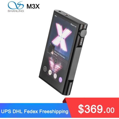 Shanling M3X MQA Support Hi-Res Portable Player Dual ES9219C DAC/AMP DSD256 384kHz/32bit Two-way Bluetooth 3.5mm&4.4mm output