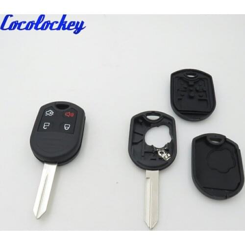 Cocolockey 4 Button Remote Car Key Shell For Ford Mercury Mariner Lilan Lincoln Navigator MKX MKZ Edge Fusion Mustang Taurus
