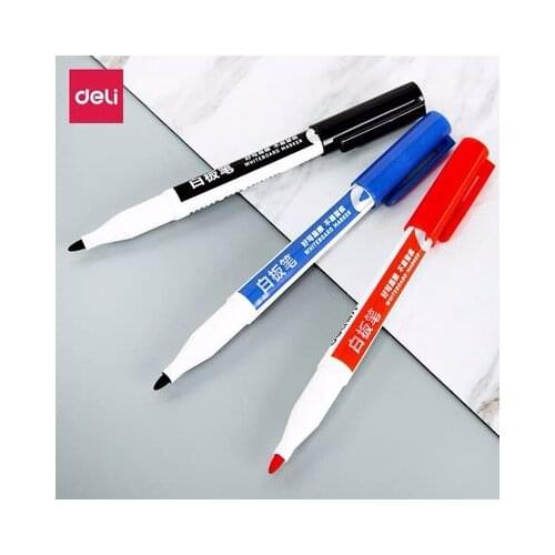 Deli S515 Whiteboard Pen Water Based Fiber Whiteboard Pen POP Graffiti Drawing School Classroom Whiteboard Pen 12 Pens / Box