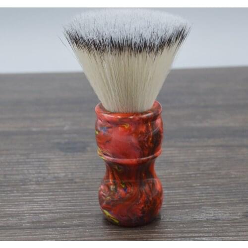 DSCOSMETIC Galaxy 26mm New flat top shaving brush with synthetic hair shaving brush knots for man wet shave