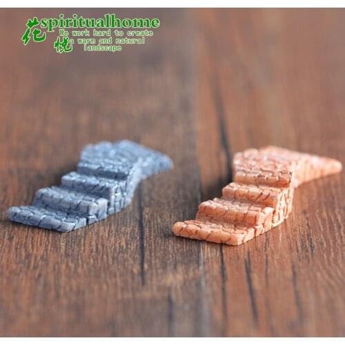 Fairy Resin Garden Decor Mini Craft Figurine Road Stairs Grassland Grass Pool Ornament Miniature