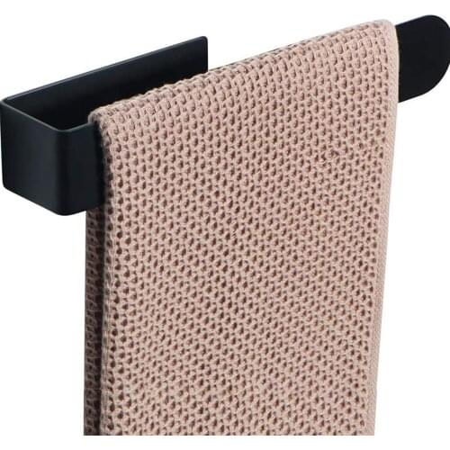 Towel Rail Clothes Hanger Toilet Stainless Steel Self-adhesive Durable Free Punch Bracket Sturdy Kitchen Bathroom Storage Rack