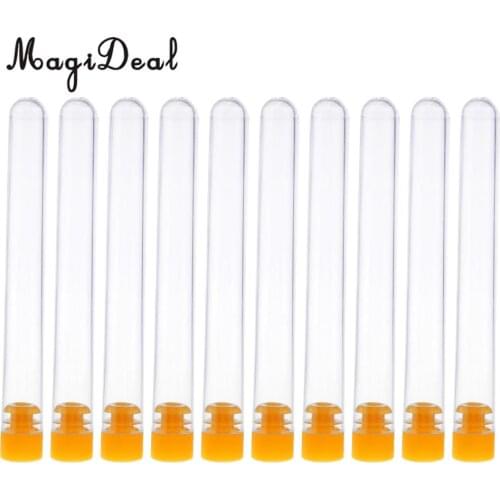 10 Pieces Orange Plastic Felting Sewing Needles Container Sewing Needles Kit Storage Bottles Holde