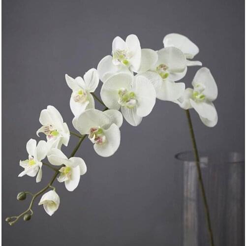 110CM 11 Heads Silk Orchid Phalaenopsis Flowers DIY Wedding Floral Bouquet Artificial Plants Fake Flowers Home Decor