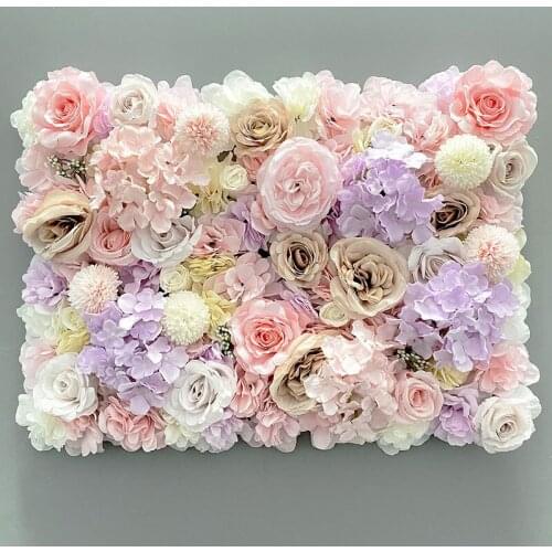 3D Flower Wall with Flowers Wedding Decoration Artificial Flower Wall Panel for Home Decor Backdrops Baby Shower
