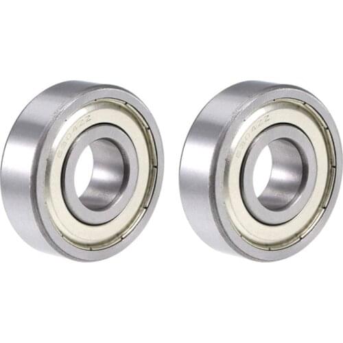 6304ZZ 6304RS Deep Groove Ball Bearing 20x52x15mm Double Shielded Bearing Steel Bearings - Pack of 2