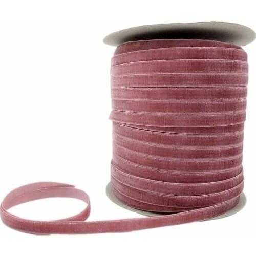 6/10/15/20/25/38mm Mauve Velvet Ribbon Handmade Wedding Party Decoration Ribbon For Gift Wrapping DIY Hair Bowknot Sewing Fabric