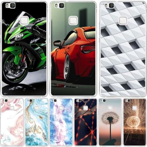 Phone Bags & Cases For Huawei P9 P9 Lite G9 Lite P9 Lite Mini P9 Plus Case Cover fashion marble Inkjet Painted Shell Bag
