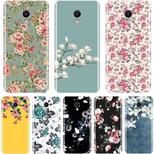 Rose Flower Yellow Back Cover For Meizu M6 M5 M3 M2 Note Soft Silicone Case For Meizu M6 M6S M6T M5 M5C M5S M3 M3S M2 Phone Case