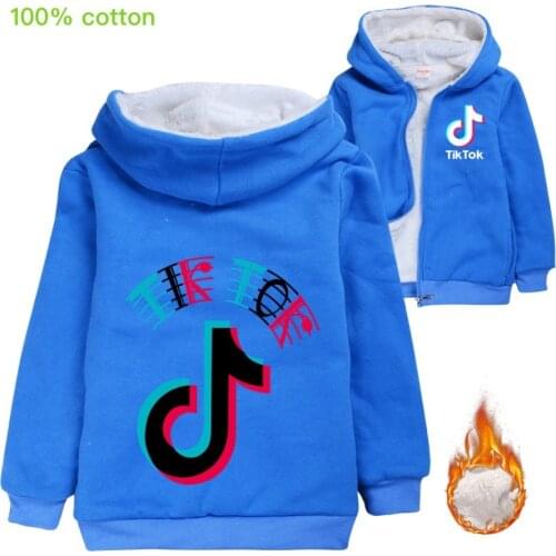 TIK TOK Children Sweaters Hooded Baby Girls Coat Fashion Kids Coats Childrens Fur Coat Winter Boys Clothes
