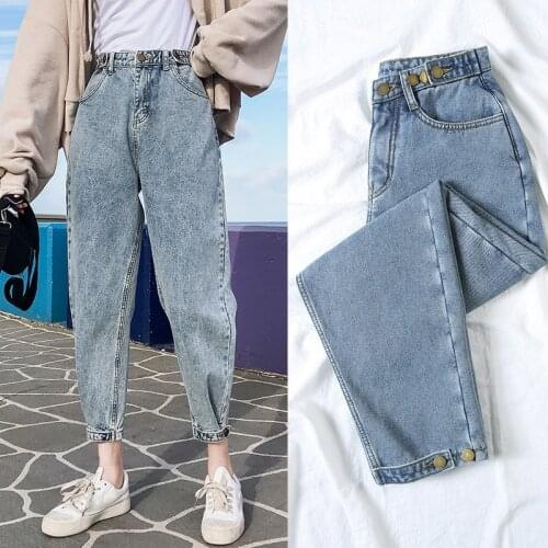 Jeans Women 2020 Candy Color High Waist Ropa Mujer Jeans Pants Fashion Solid Denim Wide Leg Pant Spring Plus SIze Trousers P9344