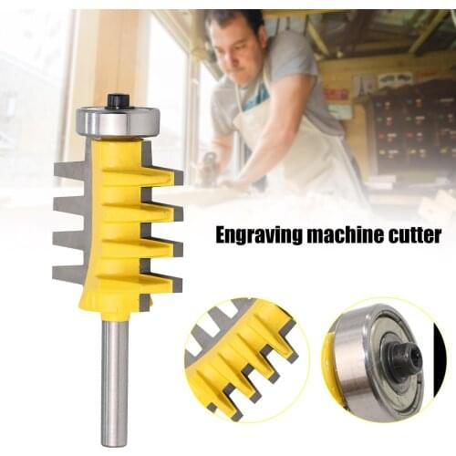 Tootock Tongue Groove Milling Router Bit 1/2in 1/4in Tenon Wood Engraving Machine Alloy Sander for Woodworking Free Machinery