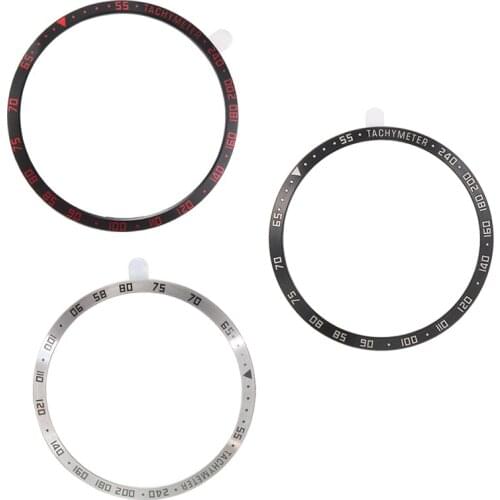 45mm Scale Bezel Ring For Samsung Galaxy Watch 3 Adhesive Cover Anti-scratch Steel Bezel Ring Protect Case Watch Accessories