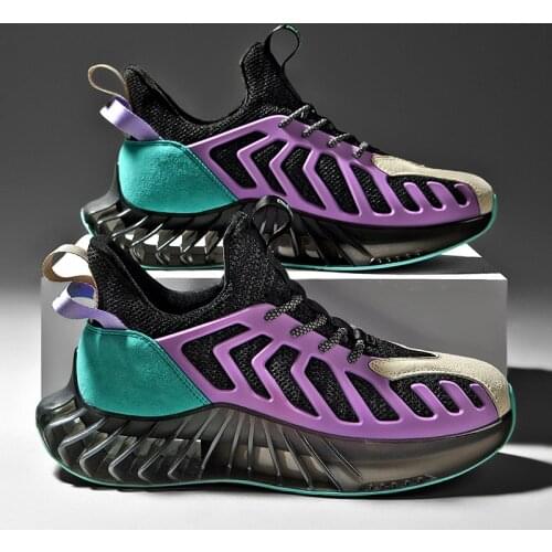 New Blade Sneakers For Young Generation Mesh Breathable Running Shoes Men Autumn Night Reflective Chaussures Stable Zapatillas