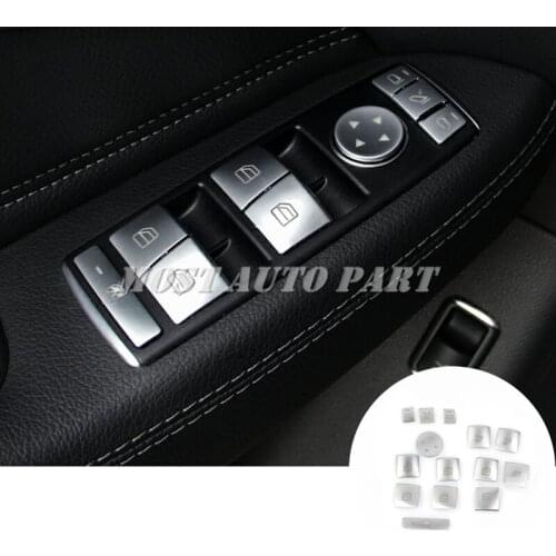 Inner Door Window Switch Button Cover For Benz GLE GLS W166 X166 C292 2015-2019 Car accesories interior Car decoration