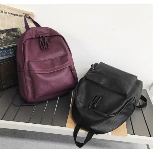 Fashion Backpack New Casual Women Backpack Nylon Solid Color Shoulder Bags Teenage Girl School Bags Mochilas Rucksacks Backbag