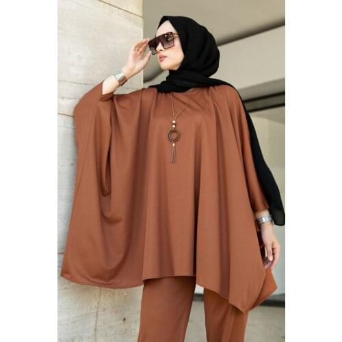 Muslim Double Team Muslim Fashion Abaya Caftan Kaftan İslamic Clothing Turley Dubai 2021 Fashion Women Clothing