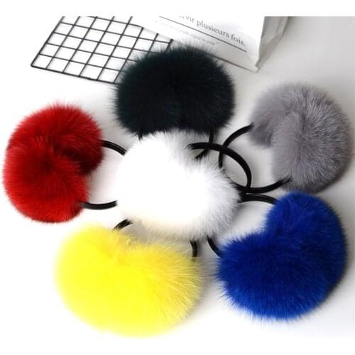 New Product Women Winter Warmr 100% Real Fox Fur Earmuffs Girls Earlap Ultralarge Ladies Fashion Plush Ear Muff Hot Sale