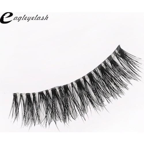3D mink Eyelashes Thick Volume Handmade Transparent terrier Lashes Cross warping degree Fake Eye lashes make up