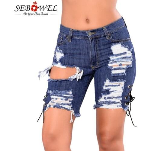 Женские укороченные джинсы SEBOWEL China At AliExpress